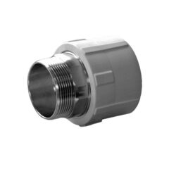 Муфта комбинированная ПП 40-1 1/4'' PN 25, под ключ, с наружной резьбой, серая