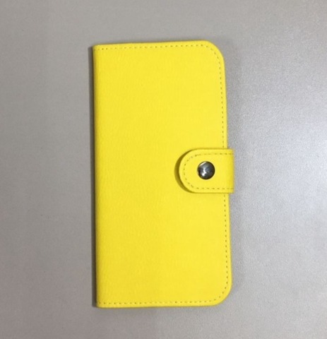 Клатч на кнопке мини с обработанными краями ЭКО под заказ, желтый