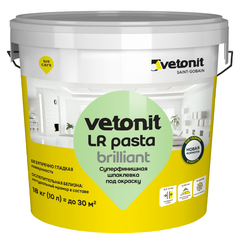 Шпаклёвка полимерная суперфинишная Ветонит Вебер ЛР паста бриллиант (18 кг)