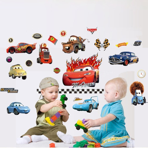 Wall Sticker Wallpaper 3D Art — Pixar Cars