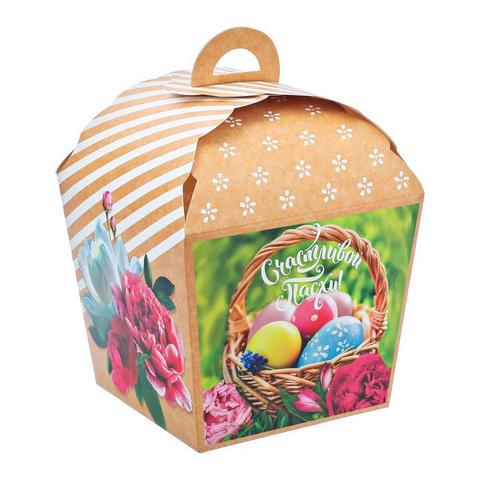 Коробка складная «Счастливой Пасхи», 17х17х26 см