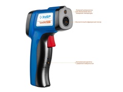 ЗУБР ТермПро-550 -30° +550°С, инфракрасный пирометр, Профессионал (45723-550)
