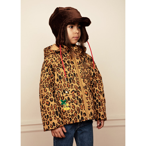 Куртка Mini Rodini Leopard Quilted