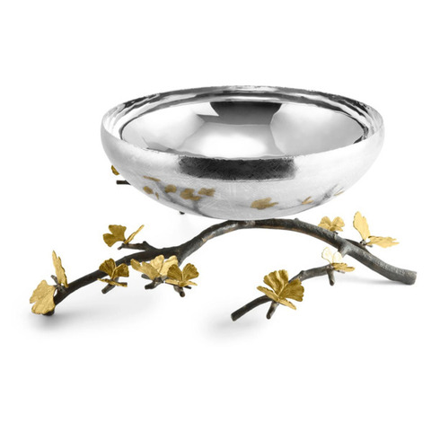 Чаша на ножке 33см Michael Aram Бабочка гинкго