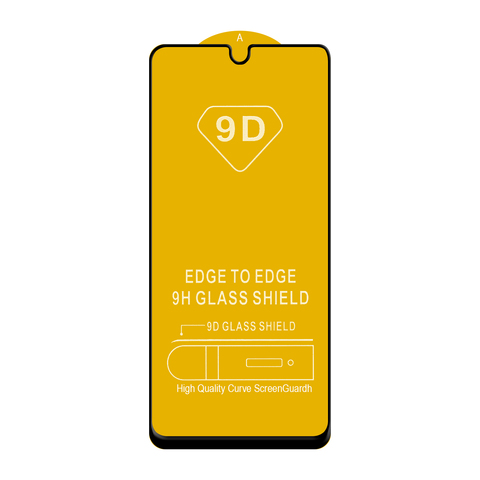 Защитное стекло 9H полный клей Full Glue для Samsung Galaxy A22 4G (Черная рамка)