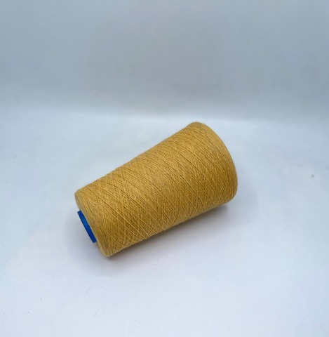 Бобинная пряжа (пр.Италия), 1500м /100гр, 80%шерсть, 20%полиамид, цвет- Горчица, арт.31764