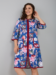 Халат Х-262/индиго-хризантема