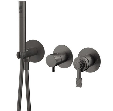 Remer Atelier AL97D2PCFP Смеситель для душа, черный брашированный хром