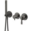 Remer Atelier AL97D2PCFP Смеситель для душа, черный брашированный хром