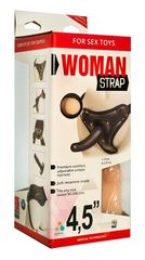 Женский страпон с вагинальной пробкой Woman Strap - 12 см. - 