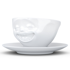 Чайная пара tassen laughing, 200 мл, белая
