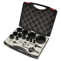 Набор коронок Bi-metall 16-76мм HSSE-Co8 17пр H-Tools 04403230