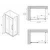 Abber Schwarzer Diamant AG30120H-S50 Душевой уголок, 120x50x195