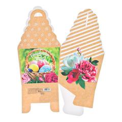 Коробка складная «Счастливой Пасхи», 17х17х26 см