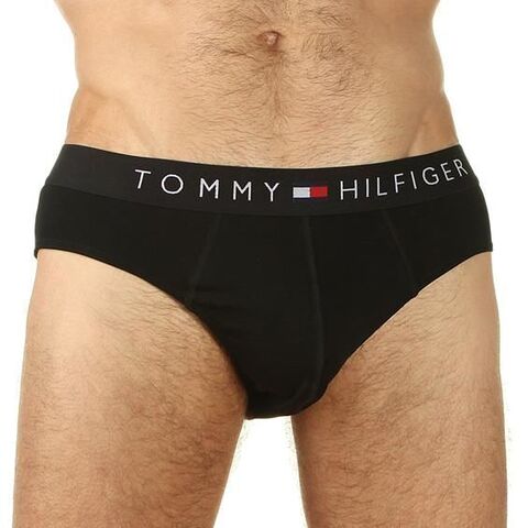 Мужские трусы слипы черные Tommy Hilfiger