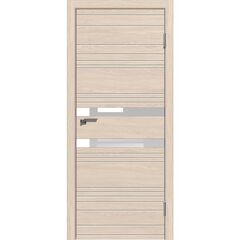 Купить Межкомнатная дверь экошпон Новелла 2 лиственница натуральная остеклённая