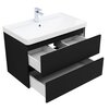 Aquanet 337955 Тумба Вега 2.0 80 2 ящ. цв.черный (337955)