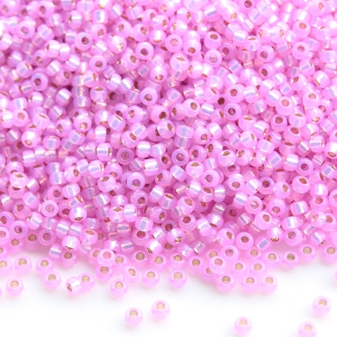 RR-0644 Silverlined alabaster dyed Hot Pink