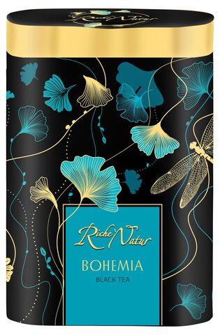 Чай черный Bohemia с ароматом бергамота и айвы Riche Natur ж/б 100гр