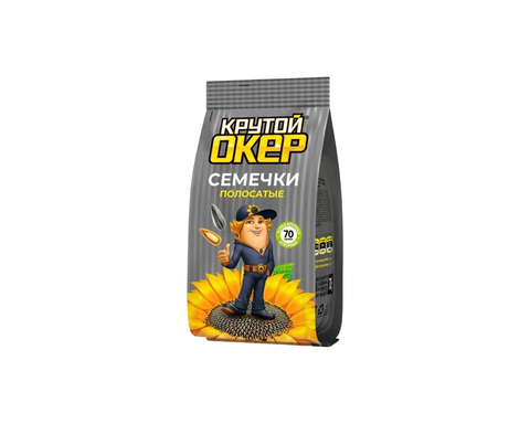 Семечки Крутой Окер полосатые жареные 135г, шт