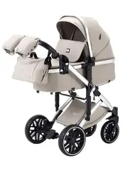 Детская коляска Luxmom F2A 2в1 (бежевый)