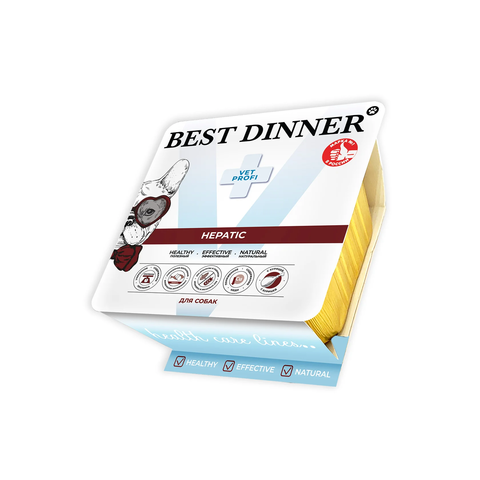 Best Dinner Vet Profi Hepatic для собак (упаковка 14 шт * 100 г)
