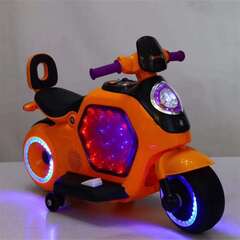 Детский электромотоцикл "Battery 6V" оранжевый