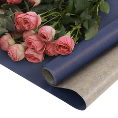 Упаковочная бумага крафт, Синий, 0,68*10 м