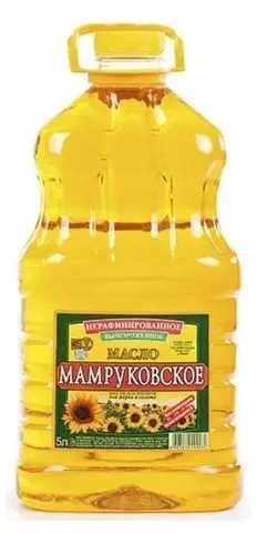 Подсолнечное масло Мамруковское раф. 5 л/3шт