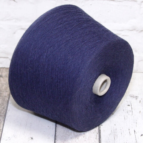 Смесовка с кашемиром (5%) и ангорой (5%) CASA DEL FILATO CASANOVA 1/15 темно-синий