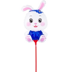 К Мини-фигура на палочке, Заяц в синем, 13