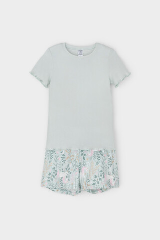 пижама  для девочки  К 1596/серое небо,лесная тайна