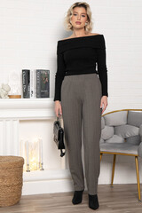 Брюки зауженные Диксон (коричневые) Б15008-8М LT Collection