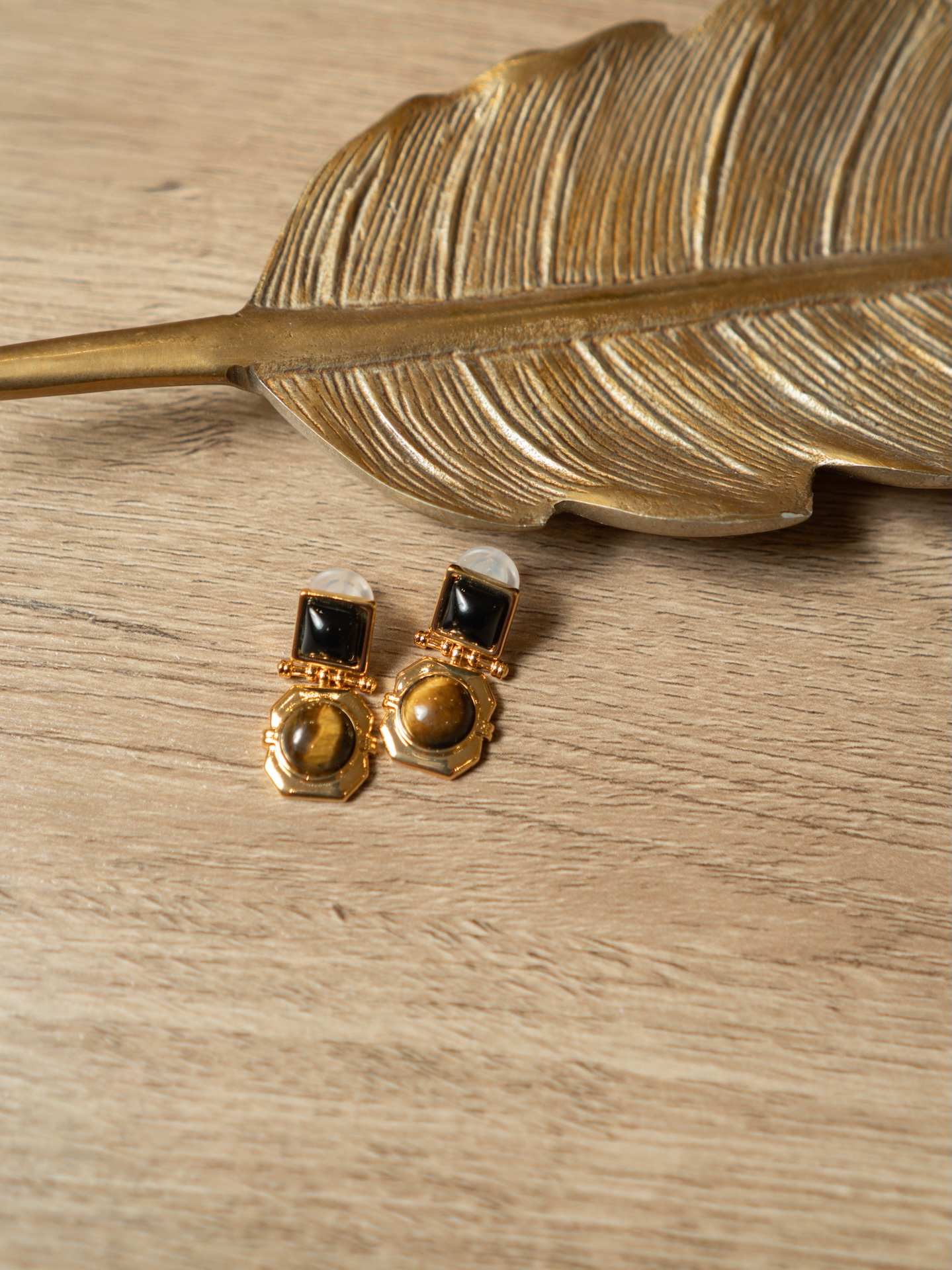 Серьги с тигровым глазом PREMIUM QUALITY