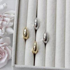 Швензы гладкие 19*7 мм с французским замком, родий, Ш112