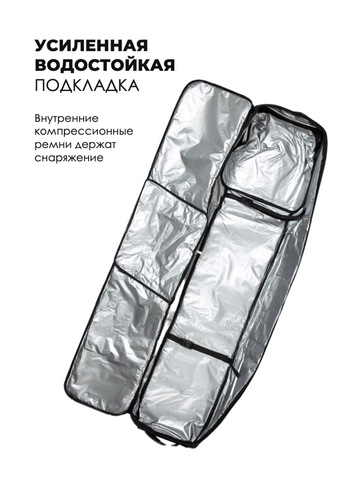 Картинка чехол для сноуборда Kyoto Sumo Roll grey-camo - 5