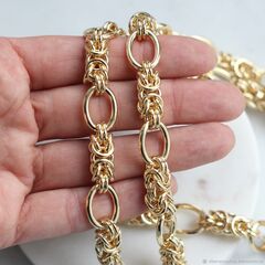 Цепочка 12*12 мм, позолота, 10 см!!! А322