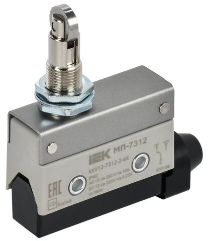 Микр. конц. МП-7312 верт. толк. с наж. рол. рез. IP40 IEK