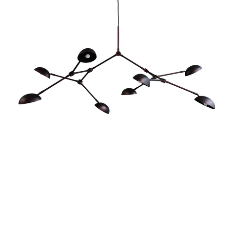 Люстра 101 Copenhagen Drop Chandelier, Burned Black (5m), черный