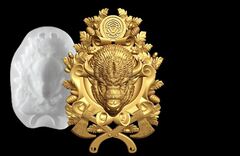 Силиконовый молд № 0702 Бык