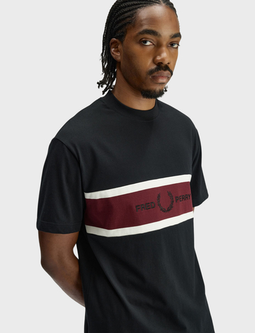Футболка FRED PERRY Embroidered Panel T-Shirt