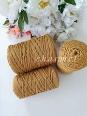 Gold polyester cord 4mm