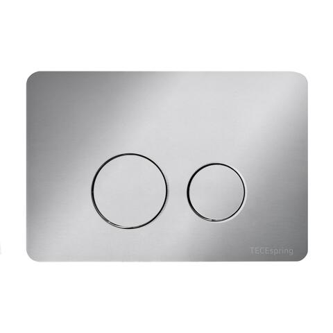 TECE 9940302 TECEspring S Панель смыва с двумя круглыми клавишами, пластиковая, нержавеющая сталь
