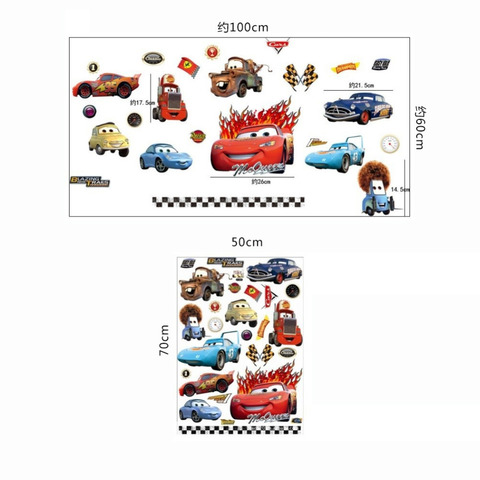 Wall Sticker Wallpaper 3D Art — Pixar Cars
