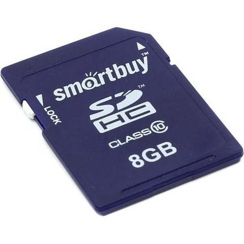 Карта памяти SDHC 8Gb SmartBuy (Class 10)