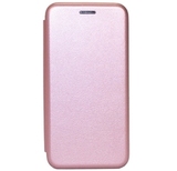 Чехол-книжка из эко-кожи Deppa Clamshell для iPhone 14 (Розовое золото)