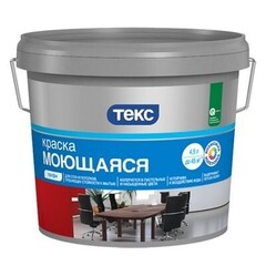 Краска ТЕКС вд Профи моющаяся супербелая 9л