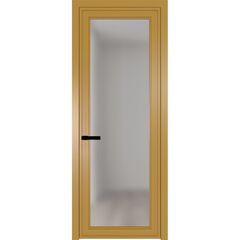 Алюминиевая дверь 1AGP золото остеклённая