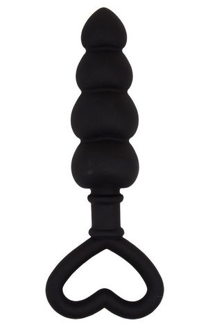 Черный анальный массажер Beaded Luv Probe - 15,6 см. - Chisa Black Mont CN-511480997