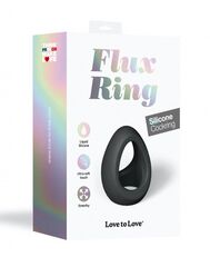 Черное фигурное эрекционное кольцо Flux Ring - 